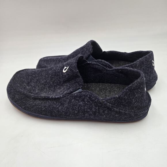 Olukai Moloa Hulu Men's Size 11 Slip On Casual Shoes Dark Blue Naxy Wool - Picture 3 of 7
